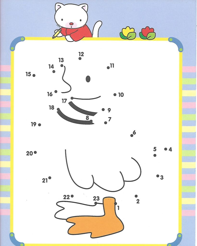 duck animal printable dot to dot – connect the dots numbers 1-20